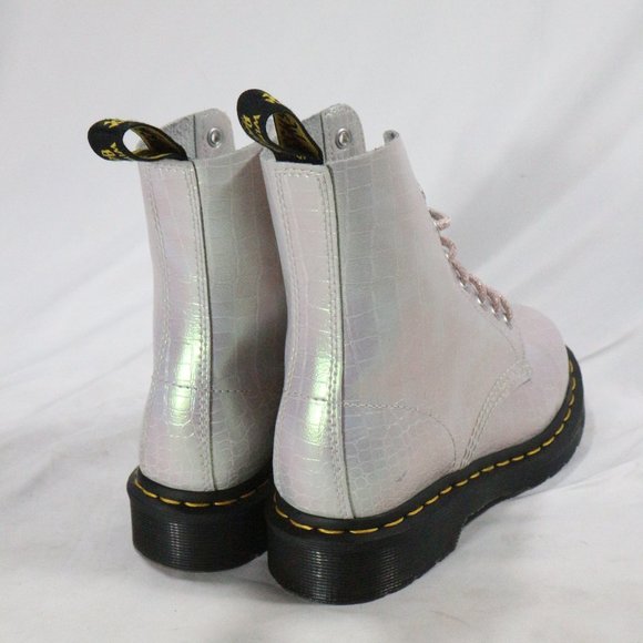 Dr. Martens 1460 Iridescent Croc Leather Boots Sz 6 US RARE - Picture 9 of 14